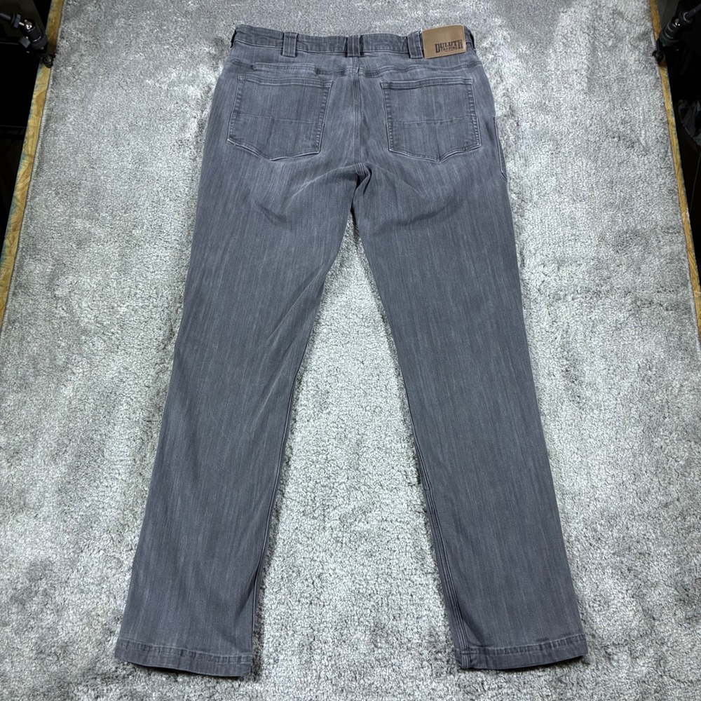 Duluth Trading Ballroom Double Flex Jeans Mens 38x34 Grey Standard Fit Stretch - Picture 2 of 10